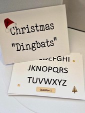 Christmas Dingbats Game: Festive Table Talkers, STOCKING FILLER 