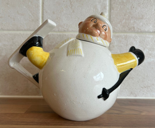 Carlton ware skier teapot - carlton,