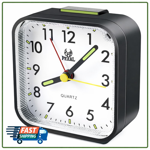 Quartz alarm clock with - quartz,