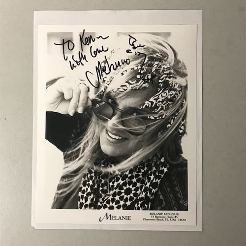 Melanie safka signed 8x10 w - signed,
