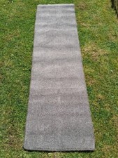 DARK BROWN / GREY GOOD QUALITY RUG CARPET HALL RUNNER 2.45m x 0.7m BRAND NEW