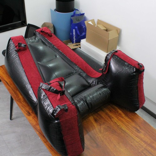 Inflatable bed with - inflatable,