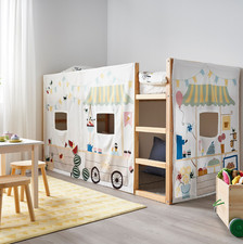 IKEA KURA Bed Curtain Market Stall Pattern Best Kids & Children Bedding Tent