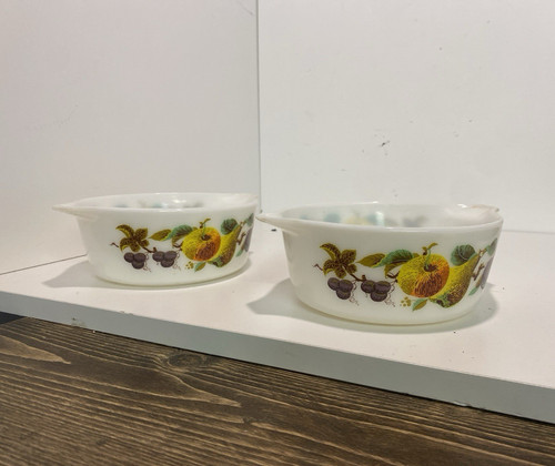 Set pyrex round glass - pyrex,