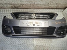 PEUGEOT 308 MK2 2017 COMPLETE FRONT BUMPER IN Artense Grey KCA