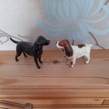 beswick dogs. Cocker Spaniel & Black Laborador