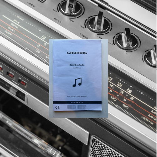 Vintage grundig boombox radion - boombox,