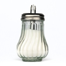 Glass sugar dispenser - sugar, pourer