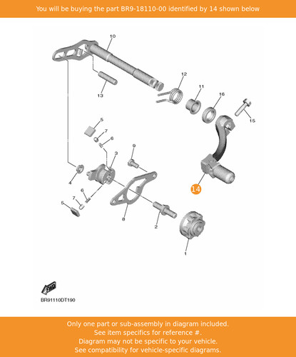 Yamaha shift pedal assy - yamaha,