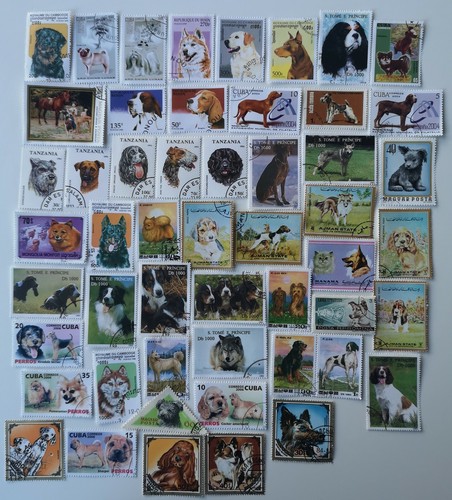 Dog stamps collection - dog,