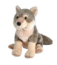 NEW WILD REPUBLIC CUDDLEKINS 12" WOLF PLUSH CUDDLY SOFT TOY TEDDY BEAR