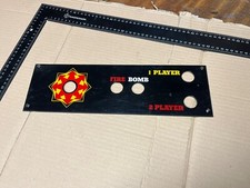 SPACE INVADER PERSPEX FINGER PANEL 379mm x 115 mm used from machine we converted
