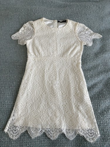 Zara white lace lined summer - zara,