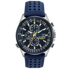 NEW Luxury CITIZEN Blue Angels Eco-Drive Watch - Men's World Chronograph