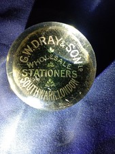Antique Advertising glass