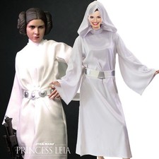Leia Fancy Dress Costume Halloween Adult Womens Star Wars Princess
