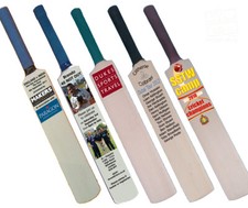 getpaddedup Personalised Mini Miniature Autograph Cricket Bat : 6 Handle Colours
