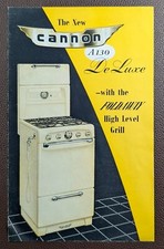 1956 Cannon A130 De Luxe Cooker Leaflet