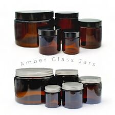 Amber Glass Jars Airtight Lid