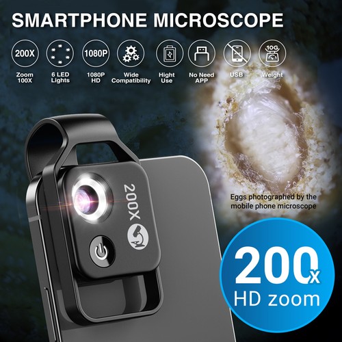 Nano zoom 200x - nano, clip-on