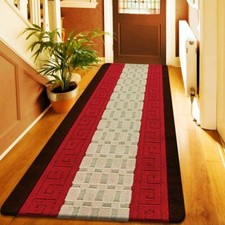 Non Slip Hall Runner Rug Long