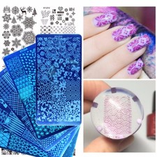 60 NAIL ART STAMPING PLATE STENCIL TEMPLATE IMAGE PLATES FLOWERS BUTTERFLY CH...
