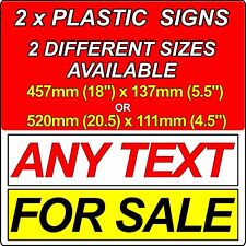 2x PLASTIC MOTOR TRADE SHOW