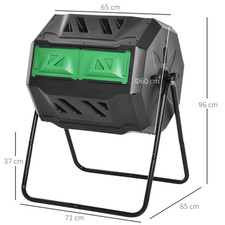 160l dual tumbler rotating - 160l,