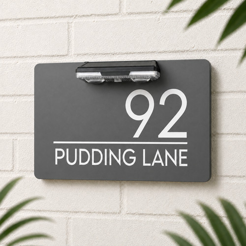 House number plaques - house,