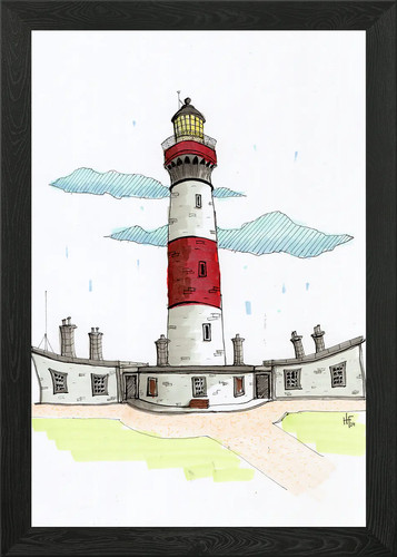 Buchanness lighthouse - lighthouse, in