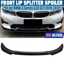 For BMW 3 Series G20 G21 320i 2019-2022 Gloss Black Front Bumper Lip Splitter UK