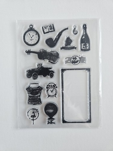 Clear stamps vintage retro - clear,