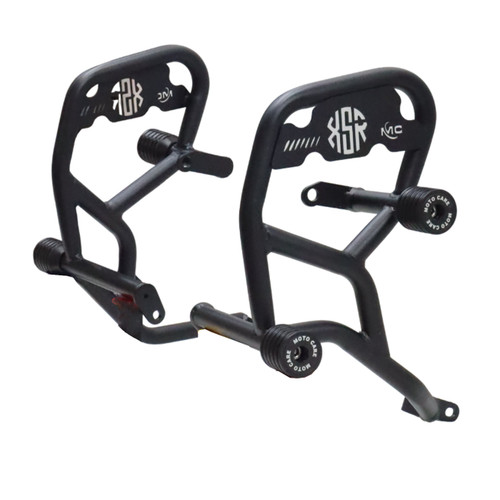 Crash guard with dual slider - with,