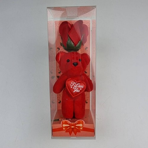 Red rose bear gift set - red, &