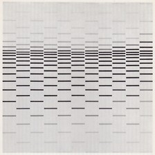 Chill Bridget Riley print in