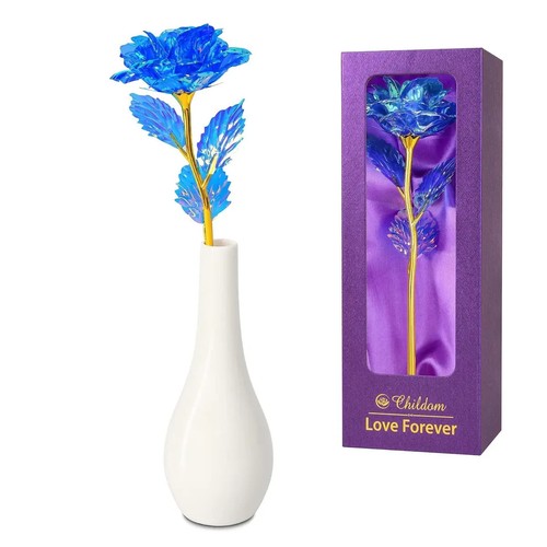 Blue christmas rose gift - rose,