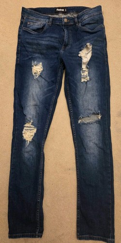 Men jeans firetrap ripped - men's,