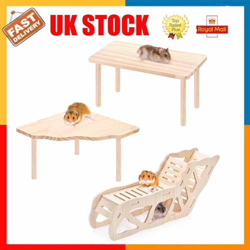 3pcs natural wooden hamster - wooden,