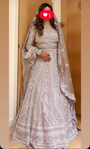 Lilac bridal dress - lilac,