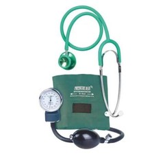 Pressure Man I Blood Pressure Monitor Set Valve Tonometer Dual Head Stethoscope