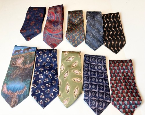 Lot ten ties vintage - of,