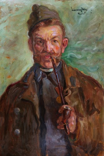 Dezső udvary french - udvary, oil