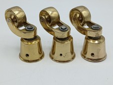3 x Large vintage brass