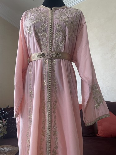 Pink velvet beaded - pink, 07/26