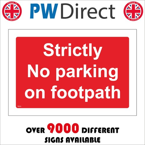 Sign strictly parking - strictly, on