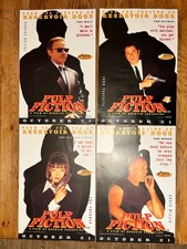 Pulp Fiction Complete Set of 4 Original 1994 UK Miramax Promotional Film Posters