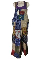 Patchwork Dungaree Baggy Jumpsuit Hippy Harem Pant Overall Cargo Ethnic RP4