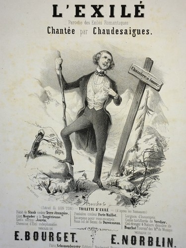 Exile chaudesaigues lithograph - exile,