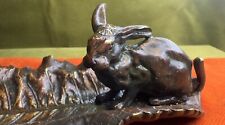 Large Austrian Cold Painted Bronze Hare or Rabbit Pen Rest
