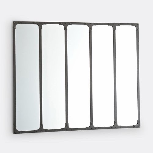 Lenaig industrial iron mirror - industrial,